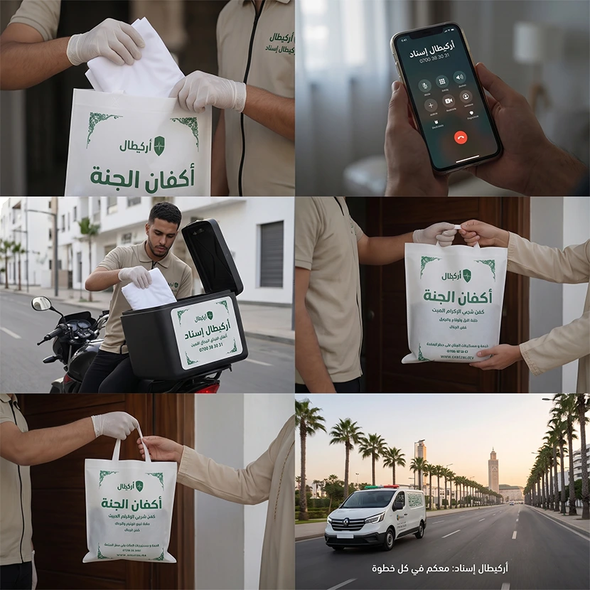 Livraison express de linceul islamique à Casablanca - Arkital Assistance